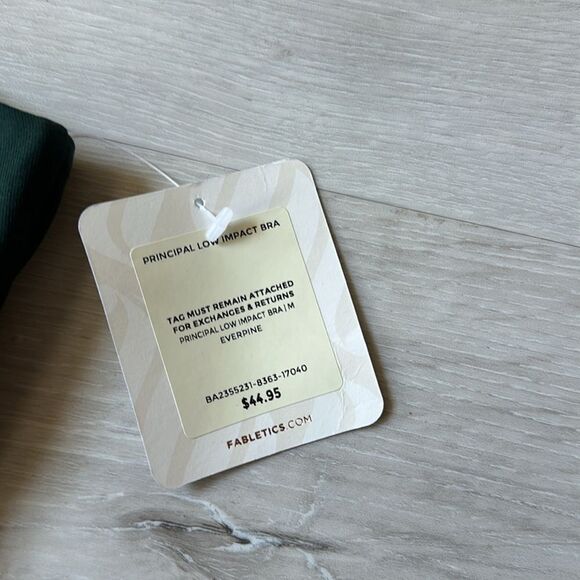 FABLETICS Principal Low Impact Bra DK GREEN SIZE M NWT - Picture 8 of 9